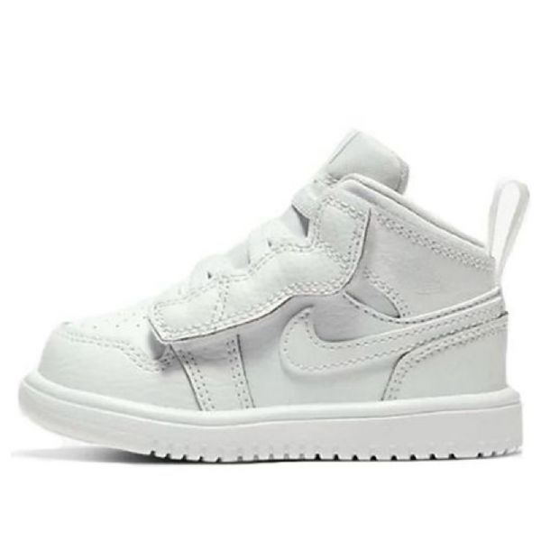Nike Air Jordan 1 Mid Tops Alt Td Sko Til Børn Hvid