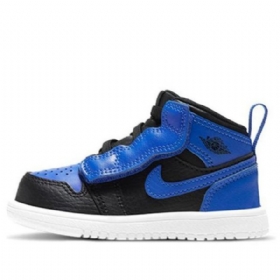 Nike Air Jordan 1 Mid Tops Alt Td Sko Til Børn Kongeblå Blå