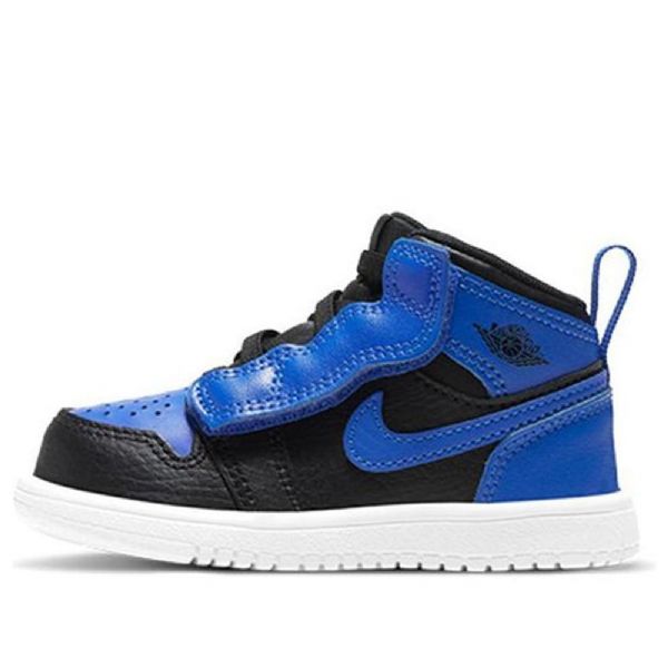 Nike Air Jordan 1 Mid Tops Alt Td Sko Til Børn Kongeblå Blå