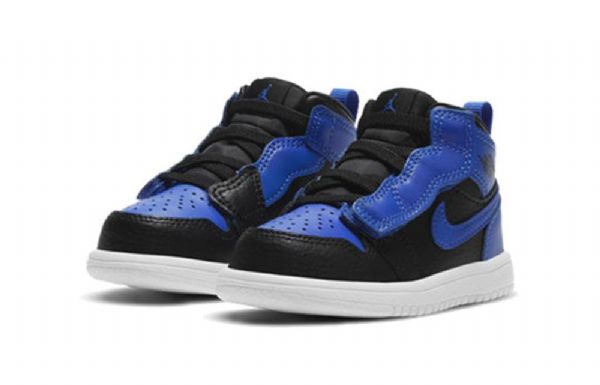 Nike Air Jordan 1 Mid Tops Alt Td Sko Til Børn Kongeblå Blå