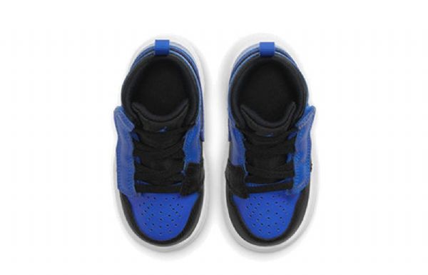 Nike Air Jordan 1 Mid Tops Alt Td Sko Til Børn Kongeblå Blå