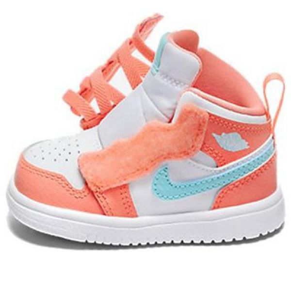 Nike Air Jordan 1 Mid Tops Alt Td Sko Til Børn Orange