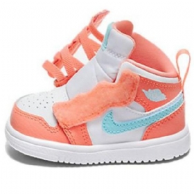 Nike Air Jordan 1 Mid Tops Alt Td Sko Til Børn Orange