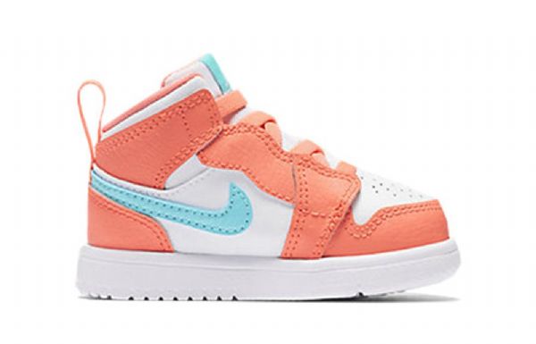 Nike Air Jordan 1 Mid Tops Alt Td Sko Til Børn Orange