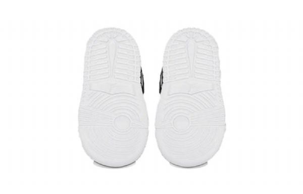 Nike Air Jordan 1 Mid Tops Alt Td Sko Til Børn Sort Rød