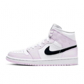 Nike Air Jordan 1 Mid Tops Barely Rose Sko Til Mænd Lyserød