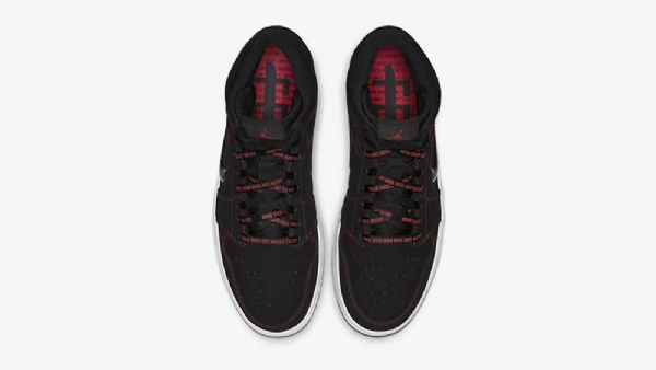 Nike Air Jordan 1 Mid Tops Come Fly With Me Sko Til Mænd Sort