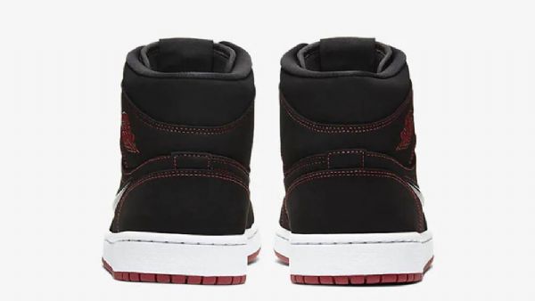 Nike Air Jordan 1 Mid Tops Come Fly With Me Sko Til Mænd Sort