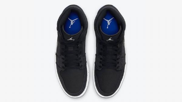 Nike Air Jordan 1 Mid Tops Foam Sko Til Mænd Sort