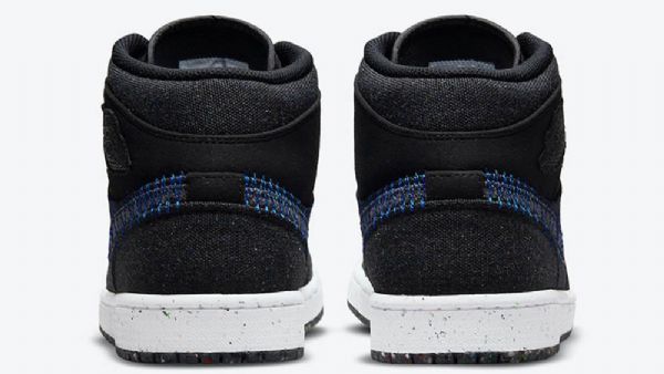 Nike Air Jordan 1 Mid Tops Foam Sko Til Mænd Sort