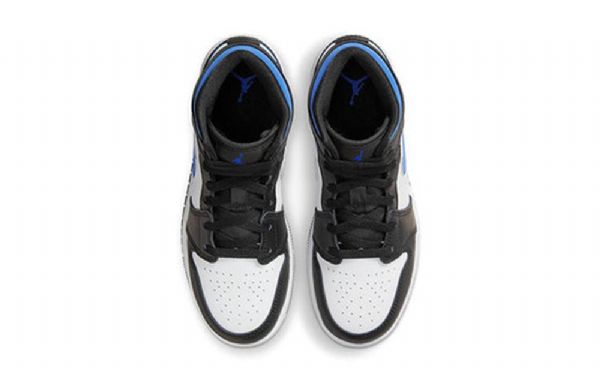 Nike Air Jordan 1 Mid Tops Gs Basketball Sko Til Mænd Blå