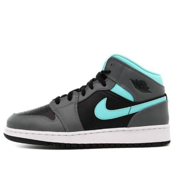 Nike Air Jordan 1 Mid Tops Gs Basketball Sko Til Mænd Grå