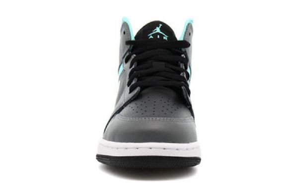 Nike Air Jordan 1 Mid Tops Gs Basketball Sko Til Mænd Grå