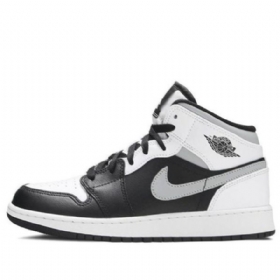 Nike Air Jordan 1 Mid Tops Gs Basketball Sko Til Mænd Hvid