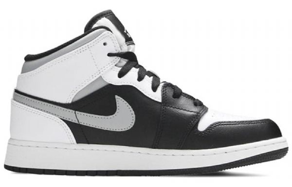 Nike Air Jordan 1 Mid Tops Gs Basketball Sko Til Mænd Hvid
