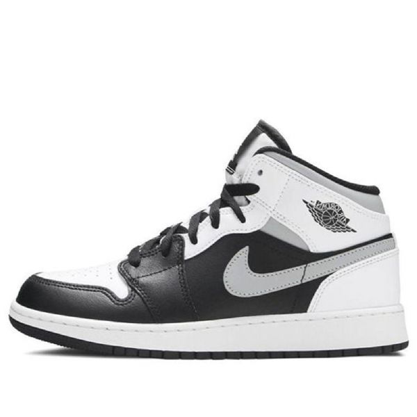 Nike Air Jordan 1 Mid Tops Gs Basketball Sko Til Mænd Hvid