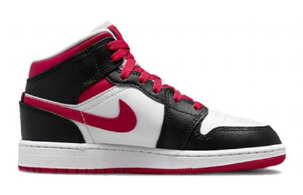 Nike Air Jordan 1 Mid Tops Gs Basketball Sko Til Mænd Hvid