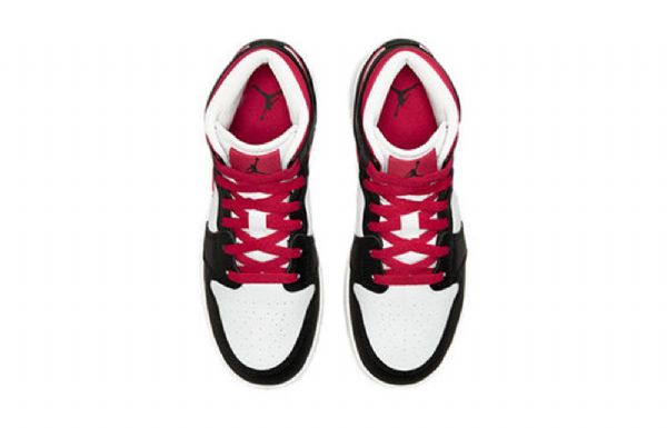 Nike Air Jordan 1 Mid Tops Gs Basketball Sko Til Mænd Hvid