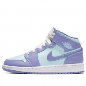 Nike Air Jordan 1 Mid Tops Gs Basketball Sko Til Mænd Lilla