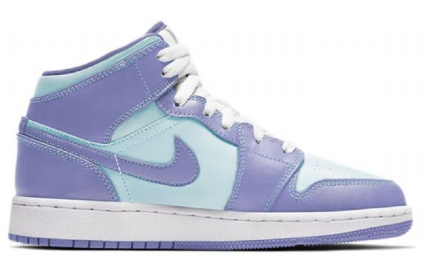 Nike Air Jordan 1 Mid Tops Gs Basketball Sko Til Mænd Lilla