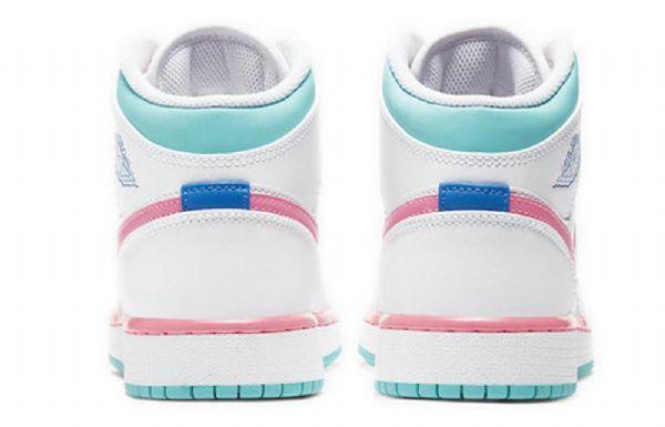 Nike Air Jordan 1 Mid Tops Gs Basketball Sko Til Mænd Lyserød