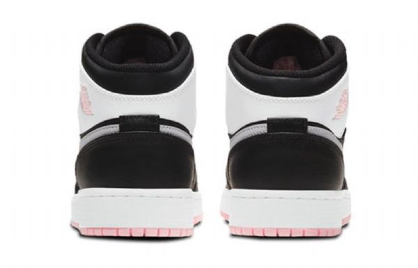 Nike Air Jordan 1 Mid Tops Gs Basketball Sko Til Mænd Lyserød Lilla