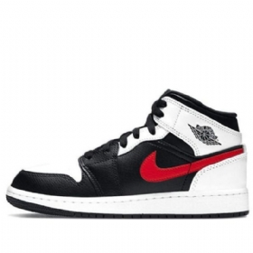 Nike Air Jordan 1 Mid Tops Gs Basketball Sko Til Mænd Rød