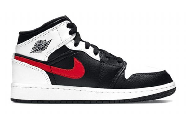 Nike Air Jordan 1 Mid Tops Gs Basketball Sko Til Mænd Rød