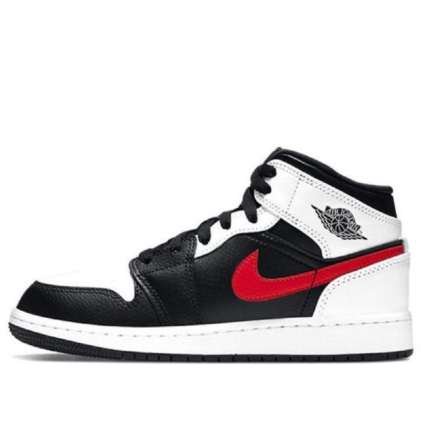Nike Air Jordan 1 Mid Tops Gs Basketball Sko Til Mænd Rød