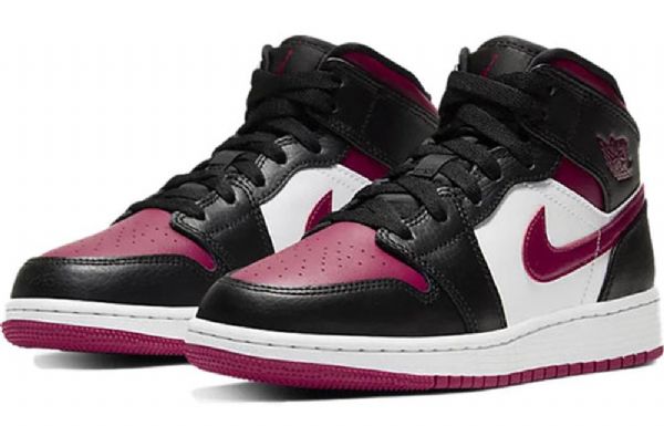 Nike Air Jordan 1 Mid Tops Gs Basketball Sko Til Mænd Rød