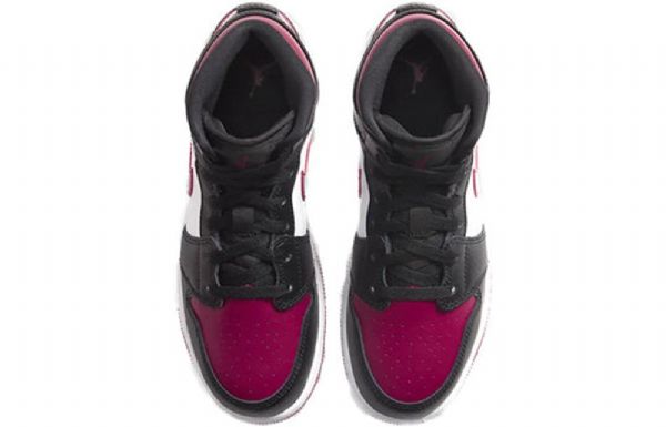 Nike Air Jordan 1 Mid Tops Gs Basketball Sko Til Mænd Rød