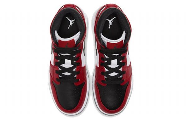 Nike Air Jordan 1 Mid Tops Gs Basketball Sko Til Mænd Sort