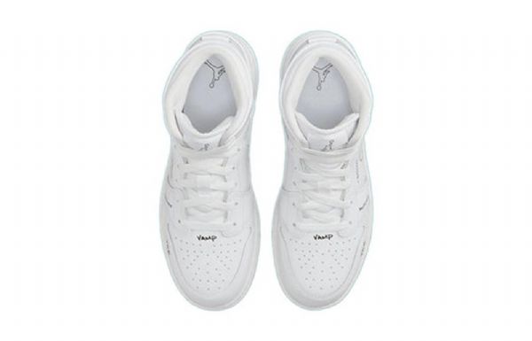 Nike Air Jordan 1 Mid Tops Gs Retro Basketball Sko Til Mænd Hvid