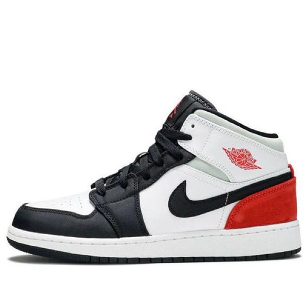 Nike Air Jordan 1 Mid Tops Gs Retro Basketball Sko Til Mænd Rød Mint