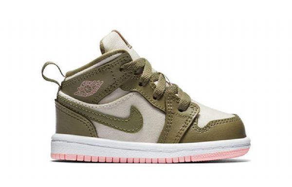 Nike Air Jordan 1 Mid Tops Gt Sko Til Børn Coral