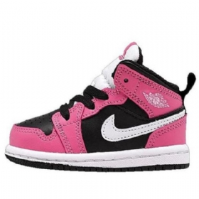 Nike Air Jordan 1 Mid Tops Gt Sko Til Børn Lyserødsicle