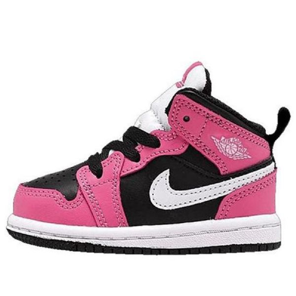 Nike Air Jordan 1 Mid Tops Gt Sko Til Børn Lyserødsicle