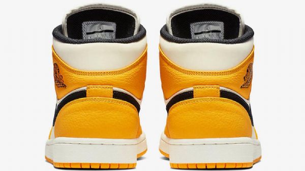 Nike Air Jordan 1 Mid Tops Lakers Sko Til Mænd Gul