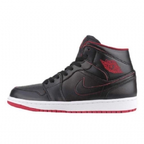 Nike Air Jordan 1 Mid Tops Lance Mountain Wide Sko Til Mænd Sort
