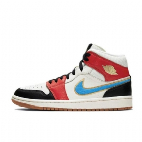 Nike Air Jordan 1 Mid Tops Let(her)man Sko Til Damer Flerfarvet