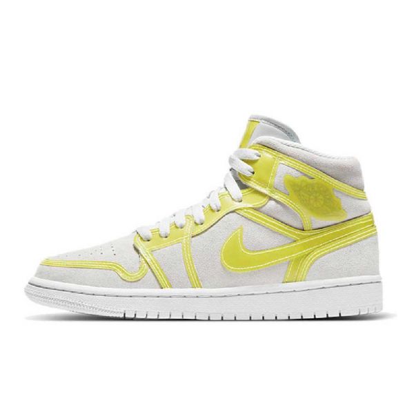 Nike Air Jordan 1 Mid Tops Lx Opti Sko Til Damer Gul