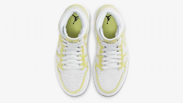 Nike Air Jordan 1 Mid Tops Lx Opti Sko Til Damer Gul