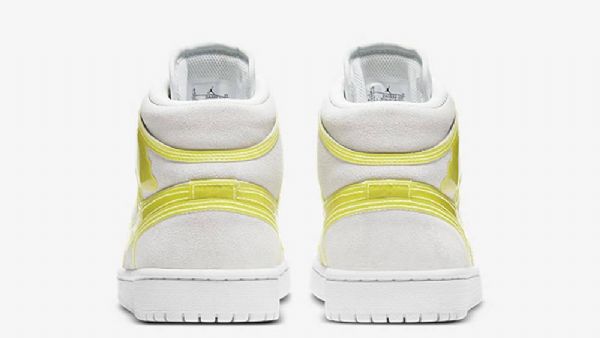 Nike Air Jordan 1 Mid Tops Lx Opti Sko Til Damer Gul