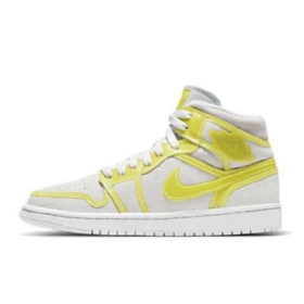 Nike Air Jordan 1 Mid Tops Lx Opti Sko Til Mænd Gul