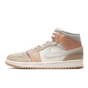 Nike Air Jordan 1 Mid Tops Milan Sko Til Damer Khaki