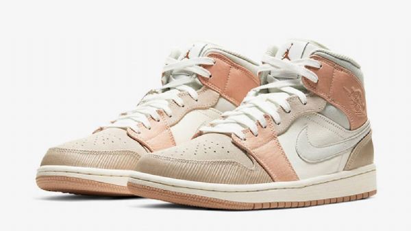 Nike Air Jordan 1 Mid Tops Milan Sko Til Mænd Khaki