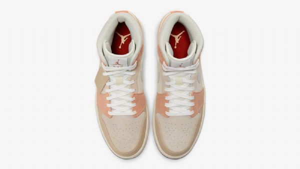 Nike Air Jordan 1 Mid Tops Milan Sko Til Mænd Khaki