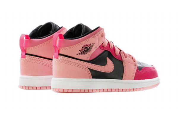 Nike Air Jordan 1 Mid Tops Ps Retro Basketball Sko Til Mænd Coral
