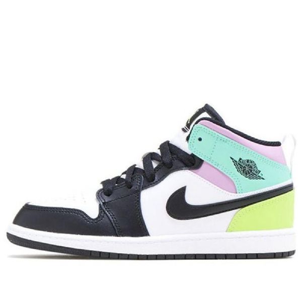 Nike Air Jordan 1 Mid Tops Ps Retro Basketball Sko Til Mænd Flerfarvet