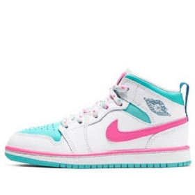 Nike Air Jordan 1 Mid Tops Ps Retro Basketball Sko Til Mænd Lyserød